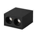 Spot Luminária Sobrepor Duplo Powerus Preto LED 4W Branco Quente IRC90 6398 Nordecor ST3159
