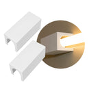 Par de Conexão Conecta 1 Saída Branco p/ Tubular T8 60 ou 120cm Starlumen ST3081 - 2un