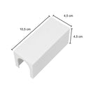 Par de Conexão Conecta 1 Saída Branco p/ Tubular T8 60 ou 120cm Starlumen ST3081 - 2un