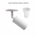 Mini Spot Usinado S/ Canopla Minimalista p/ Lâmpada MR16 GU10 Technoline ST3164