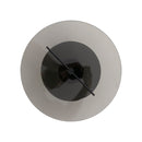 Arandela Aurora LED 6W 2700K Fumê Preta Luminaria Parede Decorativa Bella Ø32cm ST3313