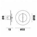Arandela Aurora LED 6W 2700K Fumê Preta Luminaria Parede Decorativa Bella Ø32cm ST3313