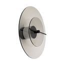 Arandela Aurora LED 6W 2700K Fumê Preta Luminaria Parede Decorativa Bella Ø32cm ST3313