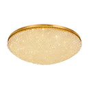 Plafon LED Cristal Dourado 48cm 37W 3000K Sobrepor Sindora DCX04605 ST3315