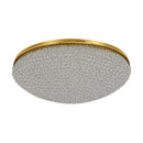 Plafon LED Cristal Dourado 48cm 37W 3000K Sobrepor Sindora DCX04605 ST3315