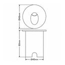 Balizador Redondo Nano Vision LED 2W 3000K 75° 104lm Branco Externo Opus ST1385