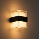 Arandela LED Tractus Quadrada Bella 8W 3000K IP44 em Acrílico Luminaria de Parede ST3317