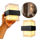 Arandela LED Tractus Quadrada Bella 8W 3000K IP44 em Acrílico Luminaria de Parede ST3317