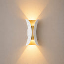 Arandela Noctis 2 Fachos LED 10W Branco Quente Branco e Gold IP65 ST3321