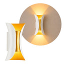 Arandela Noctis 2 Fachos LED 10W Branco Quente Branco e Gold IP65 ST3321