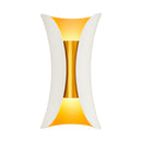 Arandela Noctis 2 Fachos LED 10W Branco Quente Branco e Gold IP65 ST3321