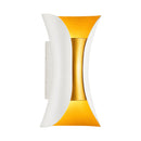 Arandela Noctis 2 Fachos LED 10W Branco Quente Branco e Gold IP65 ST3321