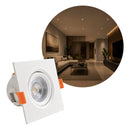 Spot LED Embutir Quadrado 9W Branco Quente 3000K Branco Orientável Bivolt Opus 87555 ECO ST3322