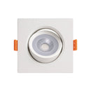 Spot LED de Embutir Quadrado 5W 3000K Branco 420lm Foco Orientável Bivolt Opus ECO 87524 ST3322