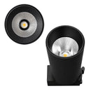 Spot LED Trail p/ Trilho Eletrificado Preto 10W 680lm 3000k 24° em Alumínio OPUS ST3323
