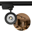 Spot LED Trail p/ Trilho Eletrificado Preto 10W 680lm 3000k 24° em Alumínio OPUS ST3323