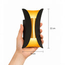 Arandela Noctis 2 Fachos LED 10W Branco Quente Preto e Gold IP65 ST3321
