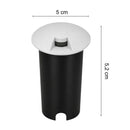 Balizador Spot LED de Solo Zola 1 Facho 2W 3000K IP67 Branco 41lm Externo ST3325