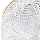 Plafon LED Beau Cristal em Acrílico Redondo 44cm Sobrepor 30W 3000K Dourado ST3326