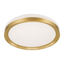 Plafon Chass LED de Sobrepor 30W 2400lm Multicolor Redondo 39cm Dourado ID499 ST3328