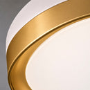 Plafon Chass LED de Sobrepor 30W 2400lm Multicolor Redondo 39cm Dourado ID499 ST3328