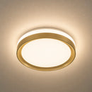 Plafon Chass LED de Sobrepor 30W 2400lm Multicolor Redondo 39cm Dourado ID499 ST3328