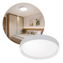 Plafon New Space LED de Sobrepor 32W Multicolor Redondo 38cm Branco ID358 ST3327