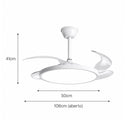 Ventilador de Teto C/ Luminária LED 36W 42" 3 Cores de Luz + Controle Branco DCF08006 ST3329