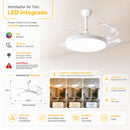 Ventilador de Teto C/ Luminária LED 36W 42" 3 Cores de Luz + Controle Branco DCF08006 ST3329