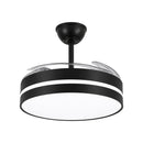 Ventilador de Teto C/ Luminária LED 32W 50cm 3 Cores de Luz + Controle Preto DCF08015 ST3329