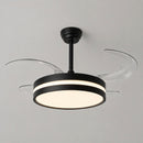 Ventilador de Teto C/ Luminária LED 32W 50cm 3 Cores de Luz + Controle Preto DCF08015 ST3329