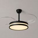 Ventilador de Teto C/ Luminária LED 32W 50cm 3 Cores de Luz + Controle Preto DCF08015 ST3329