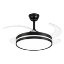 Ventilador de Teto C/ Luminária LED 32W 50cm 3 Cores de Luz + Controle Preto DCF08015 ST3329