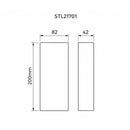 Arandela Luz Geral ICE LED Retangular 5W 3000K 540lm IP65 Branca Externa Stella ST3330