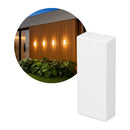 Arandela Luz Geral ICE LED Retangular 5W 3000K 540lm IP65 Branca Externa Stella ST3330