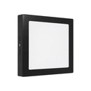 Painel Plafon LED Flat Sobrepor Quadrado 18W Branco Frio Preto em Alumínio Lumanti ST3335