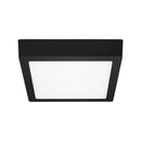 Painel Plafon LED Flat Sobrepor Quadrado 18W Branco Frio Preto em Alumínio Lumanti ST3335