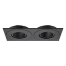 Spot Duplo de Embutir Rente 2xE27 P / Lâmpada LED PAR20 Preto Interlight ST3336