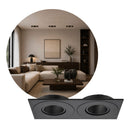 Spot Duplo de Embutir Rente 2xE27 P / Lâmpada LED PAR20 Preto Interlight ST3336