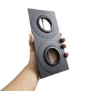 Spot Duplo de Embutir Rente 2xE27 P / Lâmpada LED PAR20 Preto Interlight ST3336