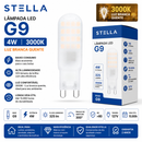 Lâmpada LED G9 Bipino 4W 3000K Luz Branca Quente 127V Stella 325lm IRC80 STH8141/30 ST2889