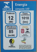 Lâmpada LED Mini T 12W 3000K Luz Branca Quente E27 Bivolt Ourolux SuperLED ST9006