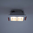 Spot Duplo Downlight LED Embutir Evon 2 Focos 4W 3000K 38° IRC90 Branco DL-7412 Astraled ST3295