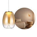 Pendente LED Zug PD1890CH 8W 2700K Champagne e Dourado Vidro Design Moderno Bivolt Studioluce