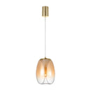 Pendente LED Zug PD1890CH 8W 2700K Champagne e Dourado Vidro Design Moderno Bivolt Studioluce