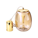 Pendente LED Zug PD1890CH 8W 2700K Champagne e Dourado Vidro Design Moderno Bivolt Studioluce