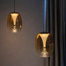 Pendente LED Zug PD1890CH 8W 2700K Champagne e Dourado Vidro Design Moderno Bivolt Studioluce
