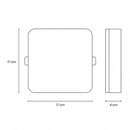 Painel Plafon LED Infinita DELIS 24W 4000K Branco Neutro Sobrepor Quadrado ST3245