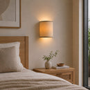 Arandela de Parede Apollo Tela Natural 3320 Madelustre 29cm E27 Bivolt Decorativa ST3341