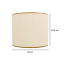 Arandela de Parede Apollo Tela Natural 3320 Madelustre 29cm E27 Bivolt Decorativa ST3341